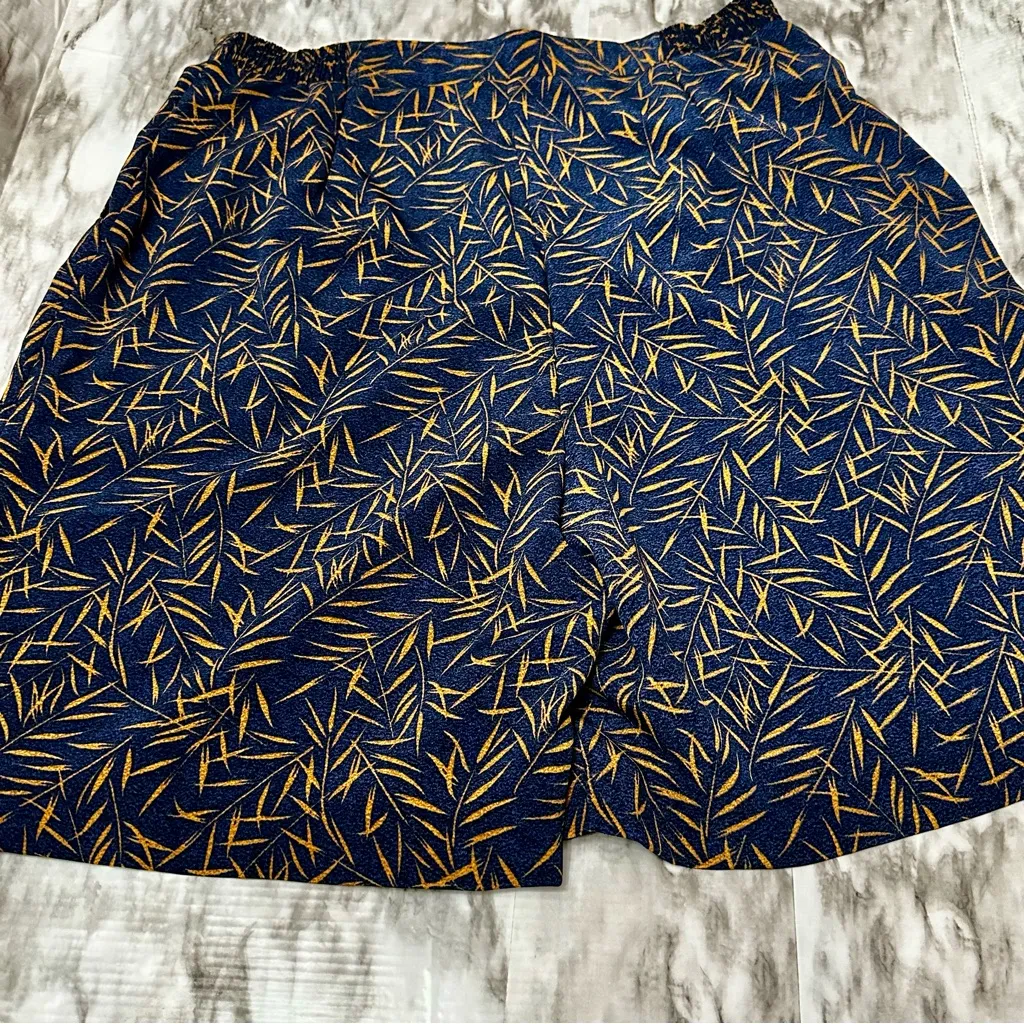 Blue Gold Zip Up Jacket and Pleated Short Two Piece Set Vintage 90s USA Made Size 12 - Image 8