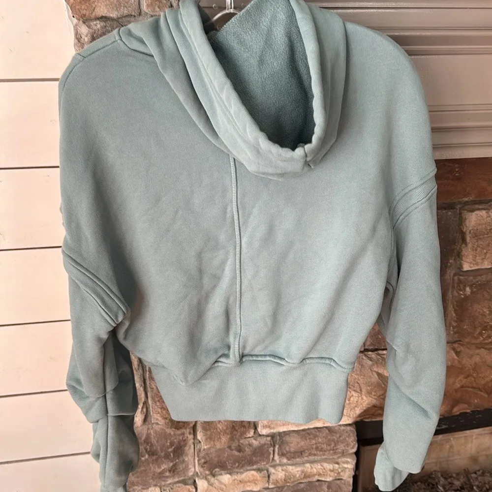 GYMSHARK‎ HEAVYWEIGHT LOOPBACK SWEAT HOODIE, SMALL, Duck Egg Blue - Image 6