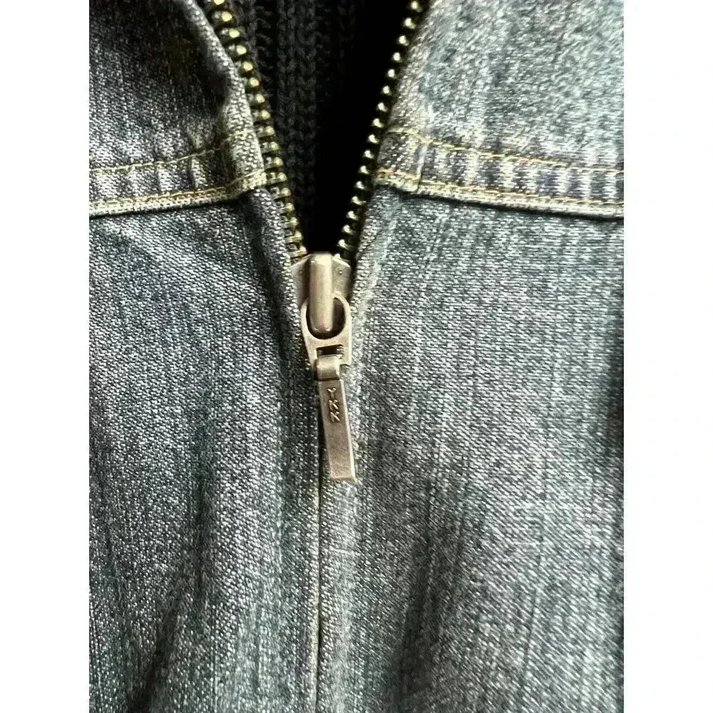 Marsh Landing Jean Sweater Zip Up Jacket Medium - Image 7
