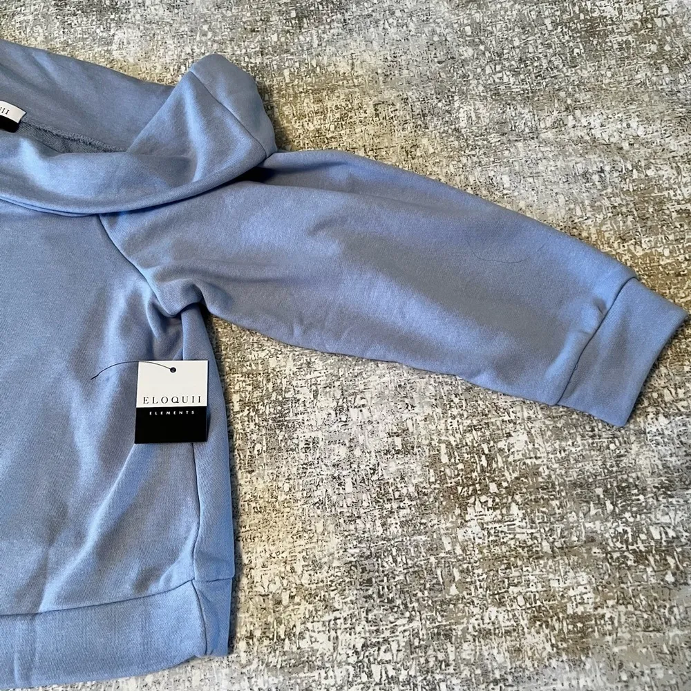 NEW Eloquii Elements One Shoulder Sweatshirt Lavender 18/20 Long Sleeve Glam - Image 10