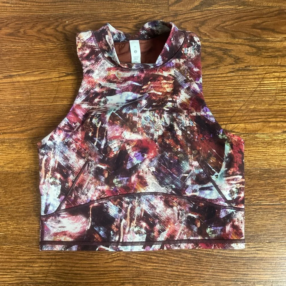 Lululemon Everlux and Mesh Cropped Tank - Image 2