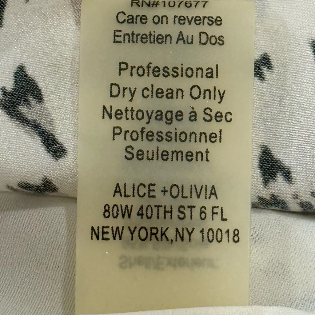 Alice + Olivia Russell Safari Mini Slip Dress XS Animal Print Silk Slinky Chic - Image 10