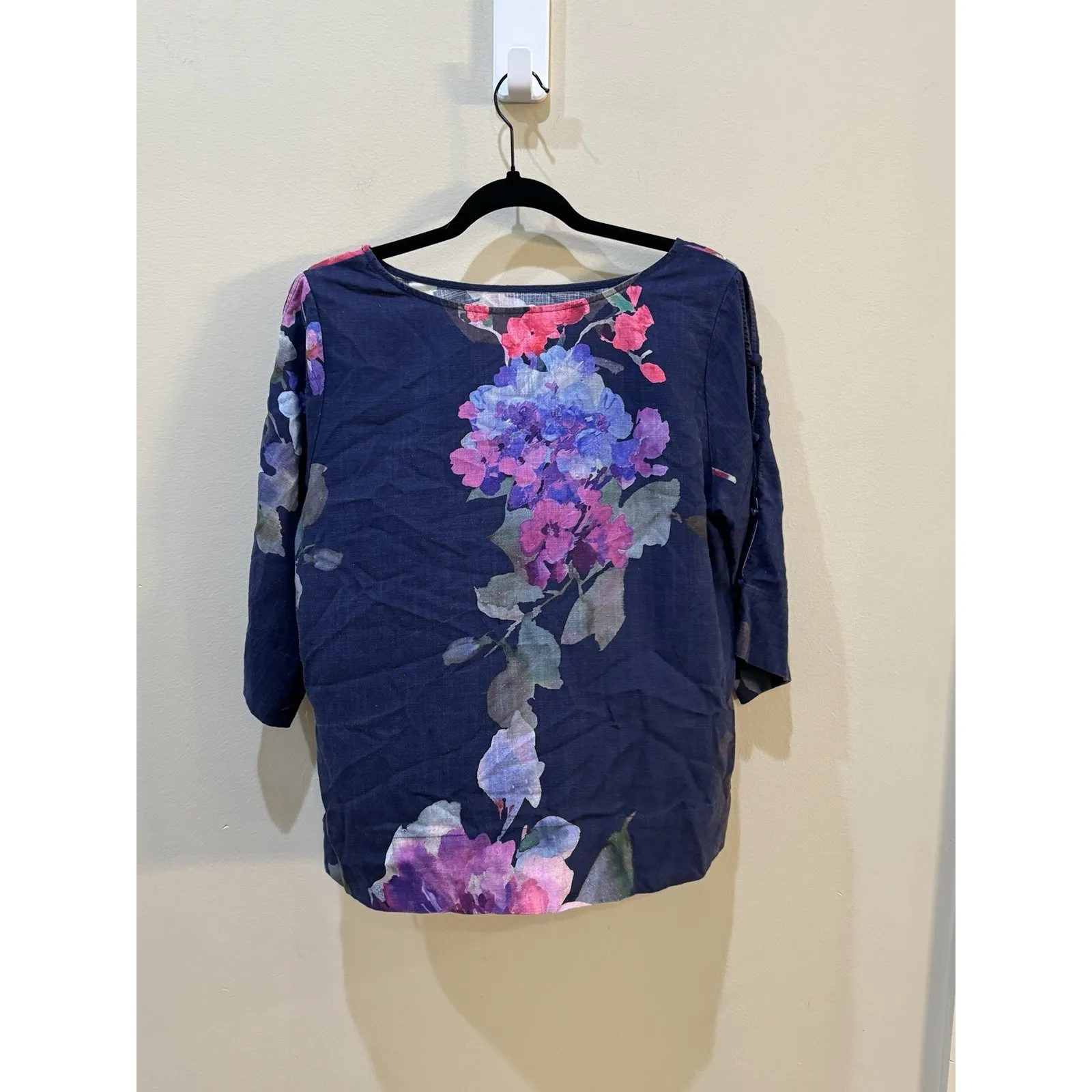 Soft Surroundings Lizette Top And Matching Pants Size Medium Petite Linen Floral - Image 6