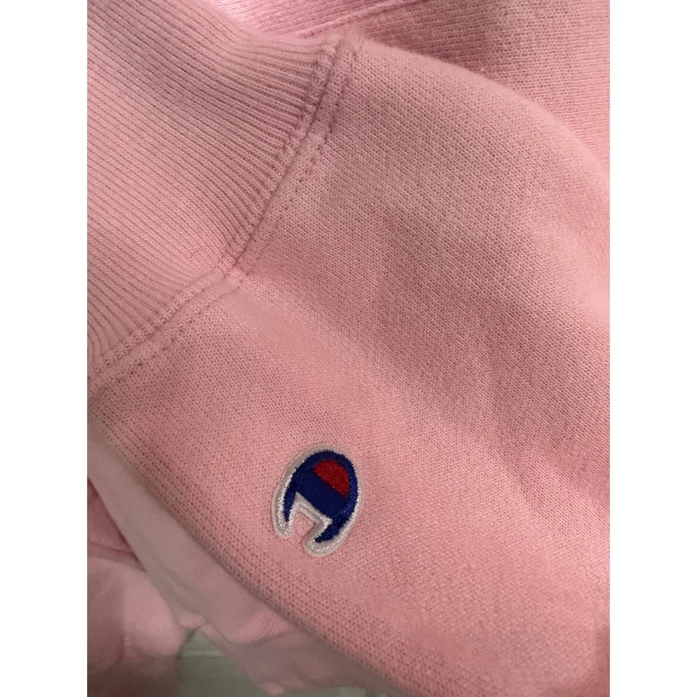 Champion X Super Mario Collab Toad Pink Adult Hoodie Embroidered Size XS Unisex - Image 6