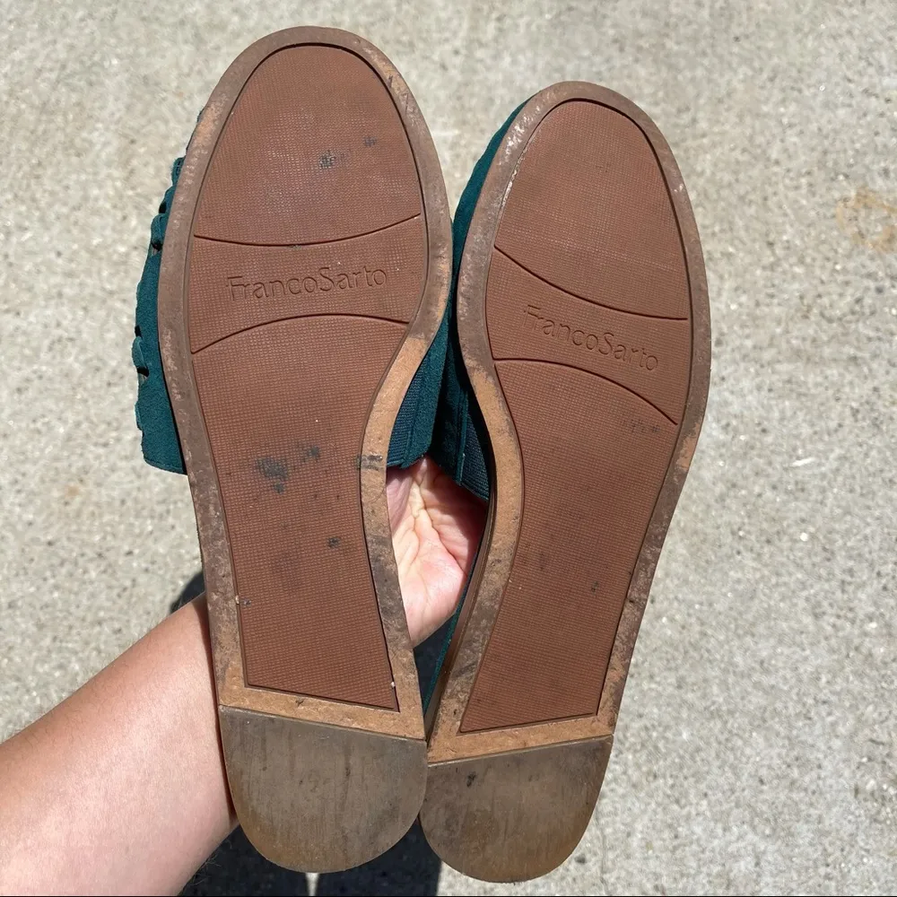 Franco Sarto Glena Green Suede Mule - Image 5