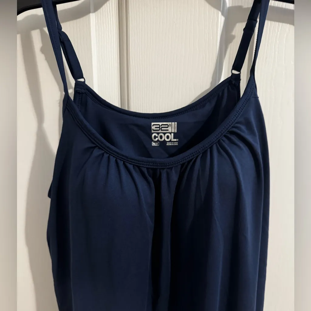 32 Degrees New Cool Flowy Bra Cami Blue Size M - Image 4