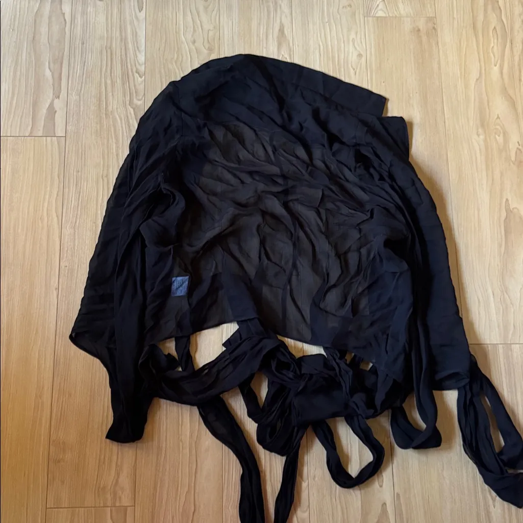 Rat & Boa  Black Wrap Top - Image 4