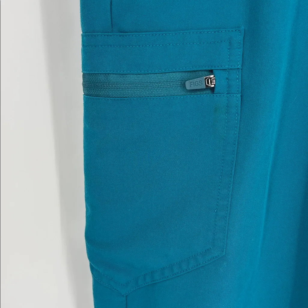 Figs Zamora Jogger Scrub Pants Women’s Size Small in Teal - Image 10
