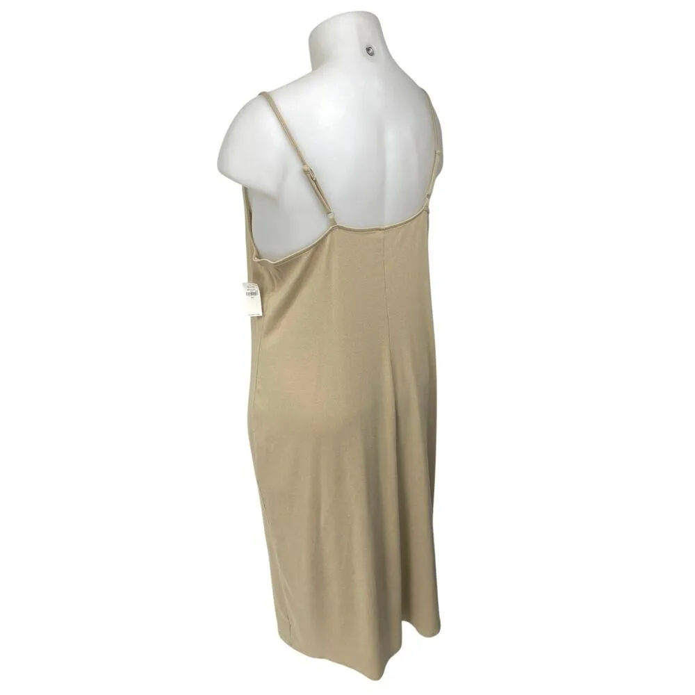 NEW Old Navy Beige Tan Sleeveless Knit Cami Camisole Tank Midi Dress Size XXL - Image 2
