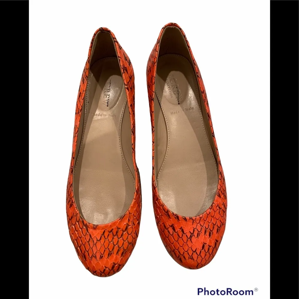 J Crew Collection Janey Snakeskin Flats - Image 3