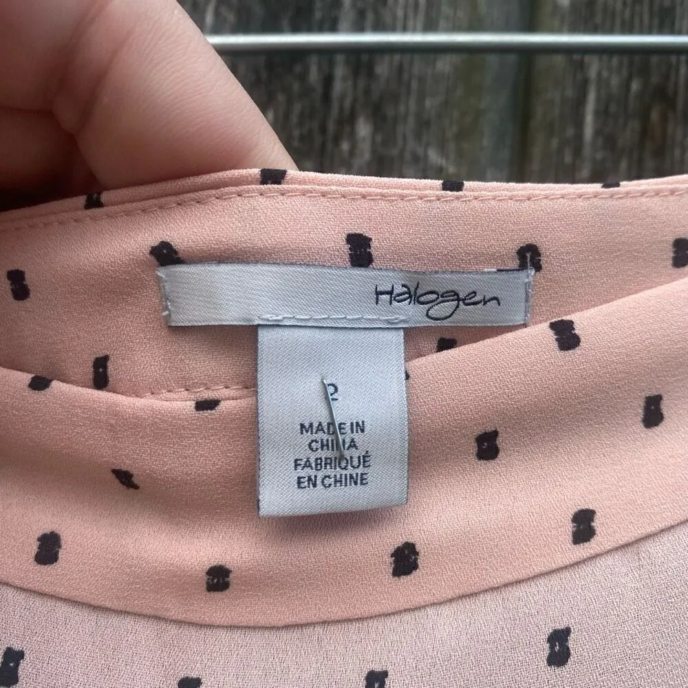 Halogen Pink Polka Dot Pleated Skirt | 2‎ - Image 3