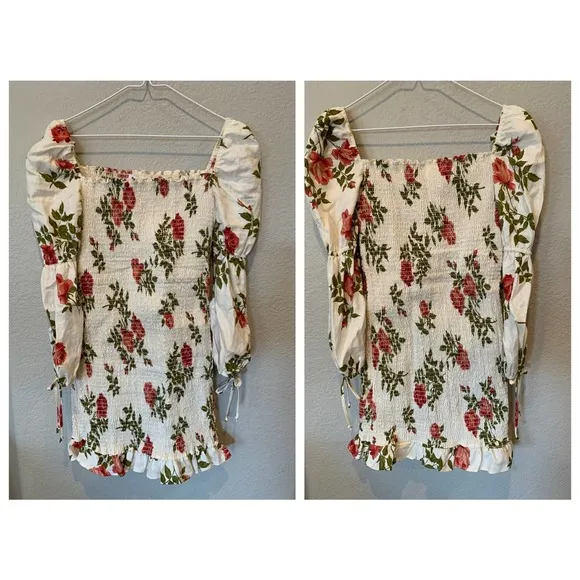 REFORMATION Hilary Long Sleeve Minidress  (XL) - Image 2