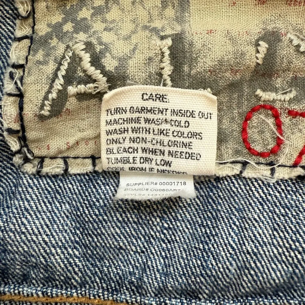 A.L.C. 100% Cotton Denim Jean Jacket Womens Medium Blue Designer Minimalist Chic - Image 11