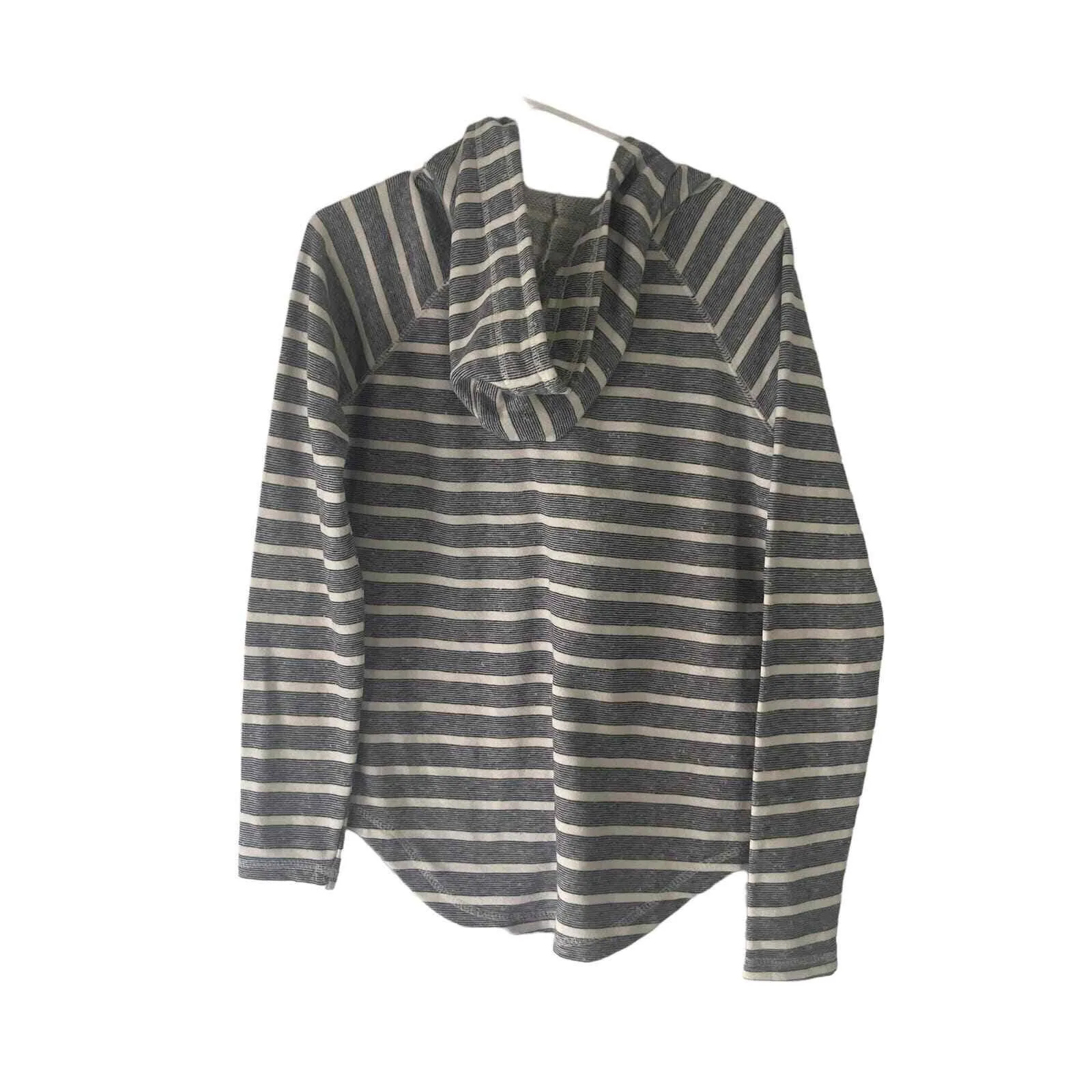 Blue 84 Women's Size Small Nautical Blue Striped Hooded Pull Over Sweater‎ - Image 5