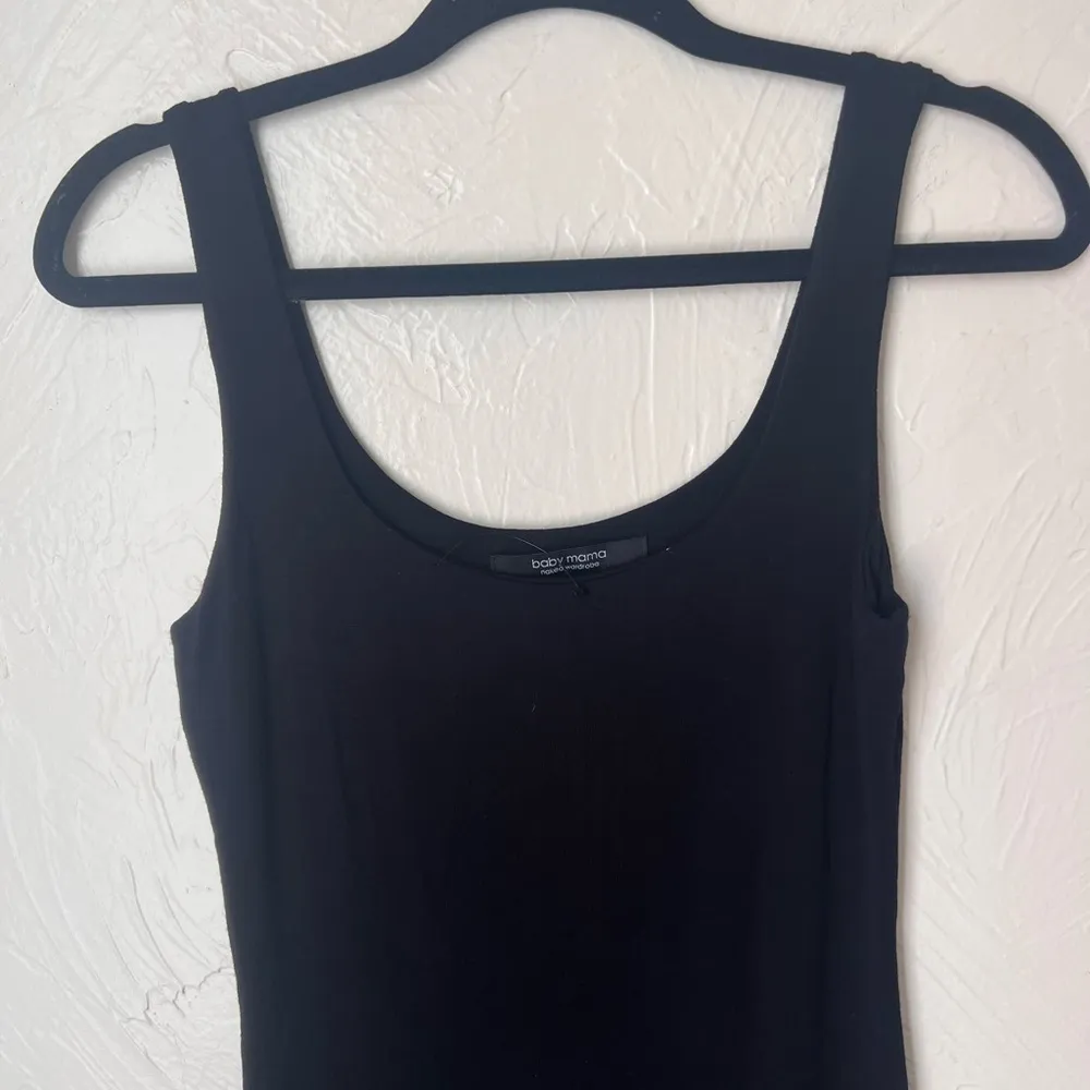 NWOT Naked Wardrobe baby mama black tank dress size M - Image 3