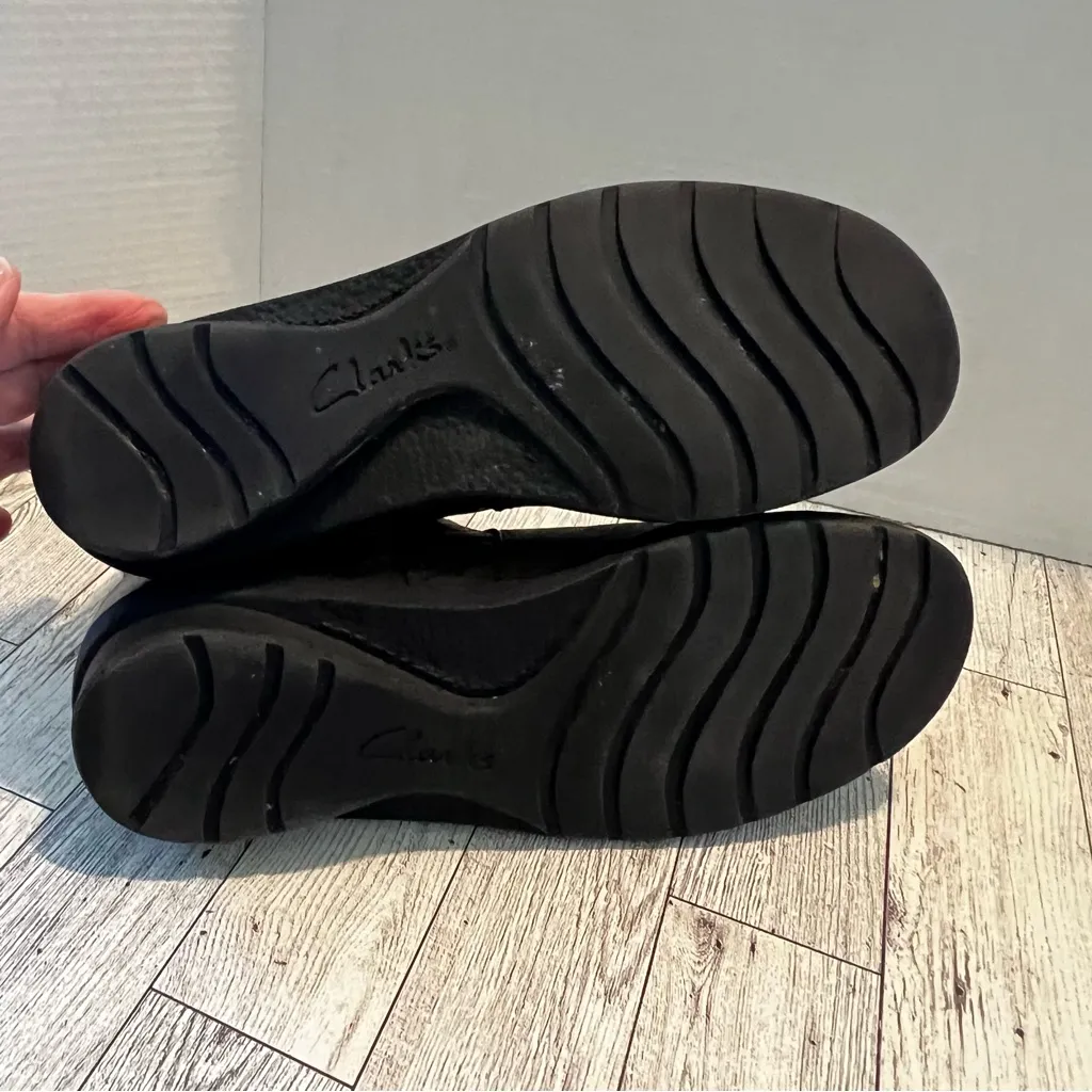 Clarks Boots Womens 7M Nikki Star Taupe Marbled Ankle Bendables Comfort Shoes - Image 7