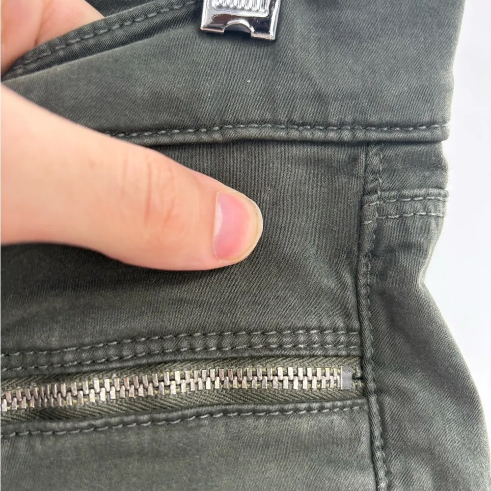 J brand revolve Miranda Zip Skinny in Caledon green pants Jean size 26 - Image 6