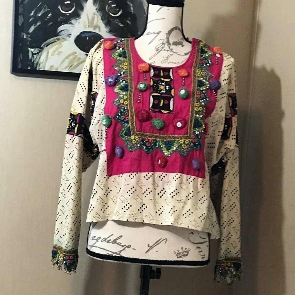 Vintage homemade size small top Pink - Image 2