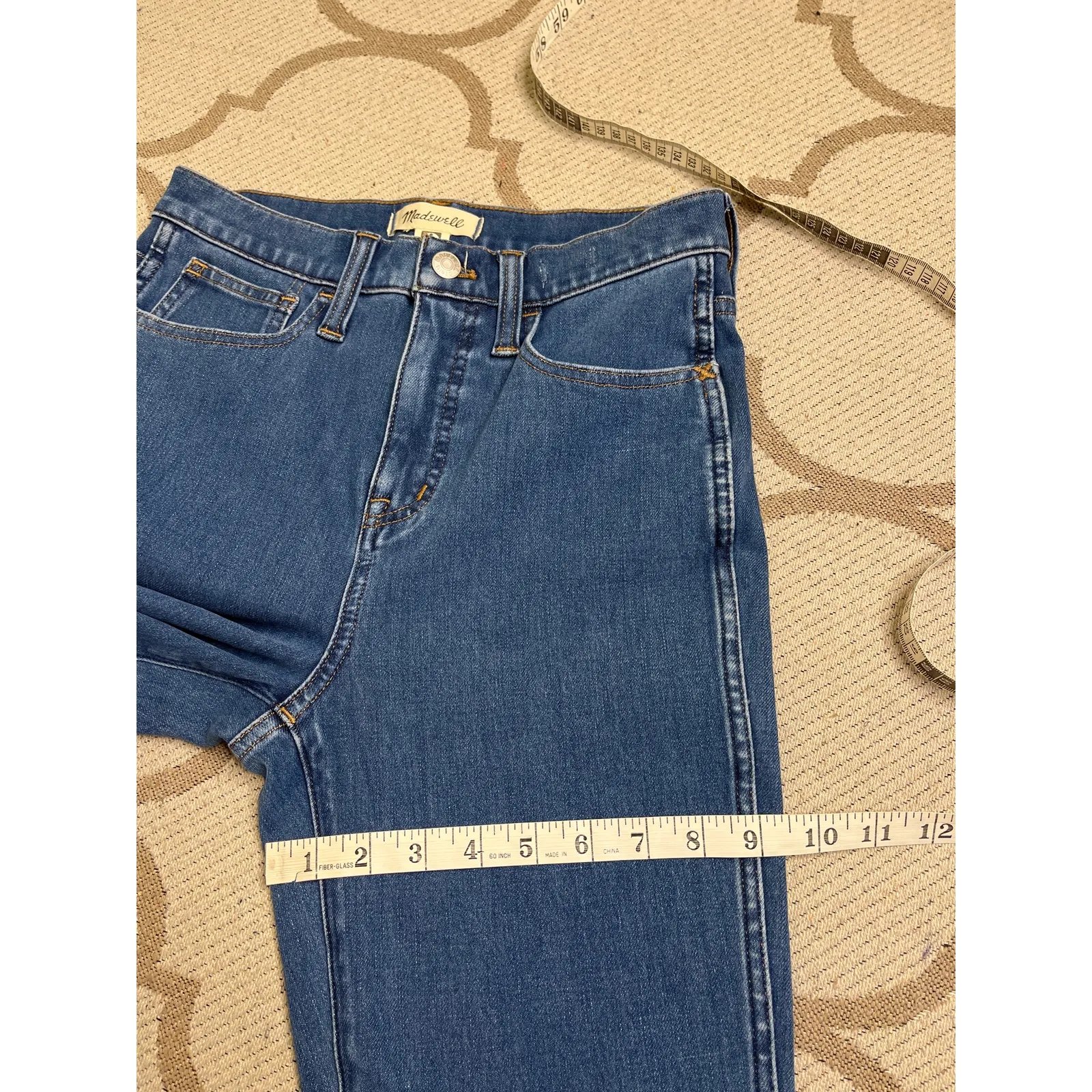 Madewell 11" High-Rise Roadtripper Skinny Jeans: Slit-Hem, dm2475, size 26 - Image 5