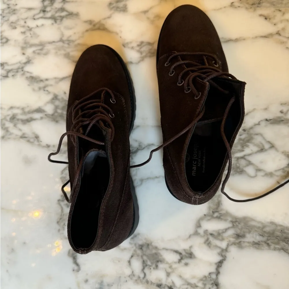 NWOT Marc Joseph Brown Suede Leather Spring Street Bootie Sz 6 No Box sold out - Image 10