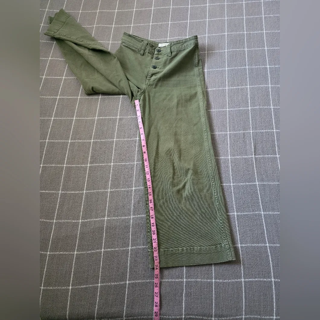 Madewell Emmett Wide-Leg Crop Pants Button-Front Edition - Image 8