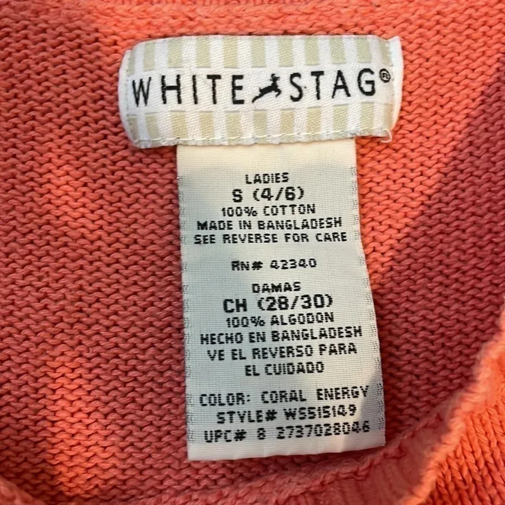 White Stag peach sleeveless sweater small - Image 2