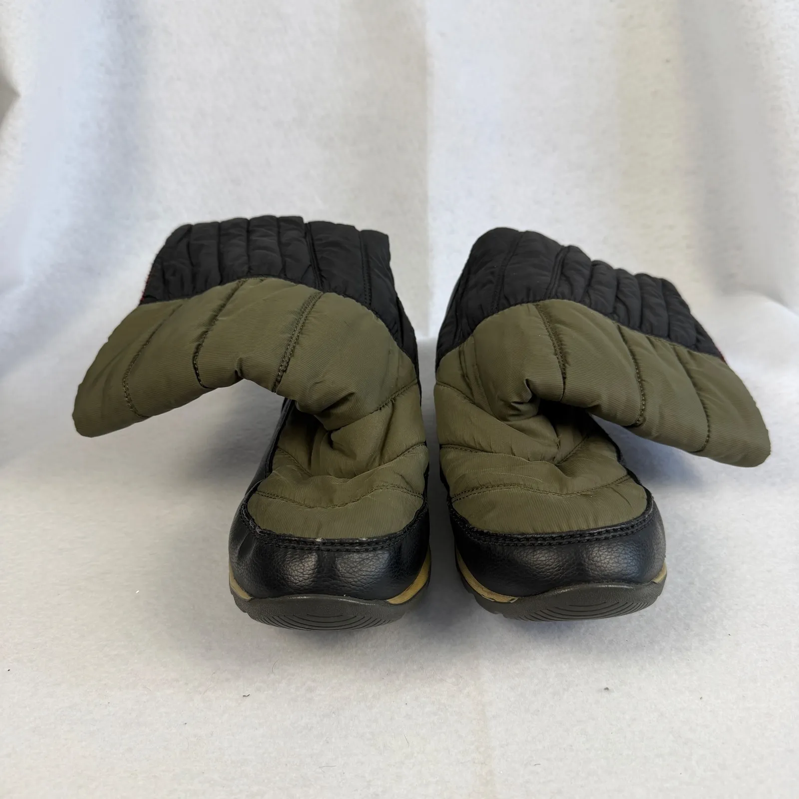 Sorel Puffy Winter Snow Boots Olive Black Women's 9.5 Waterproof Lightweight - Image 10