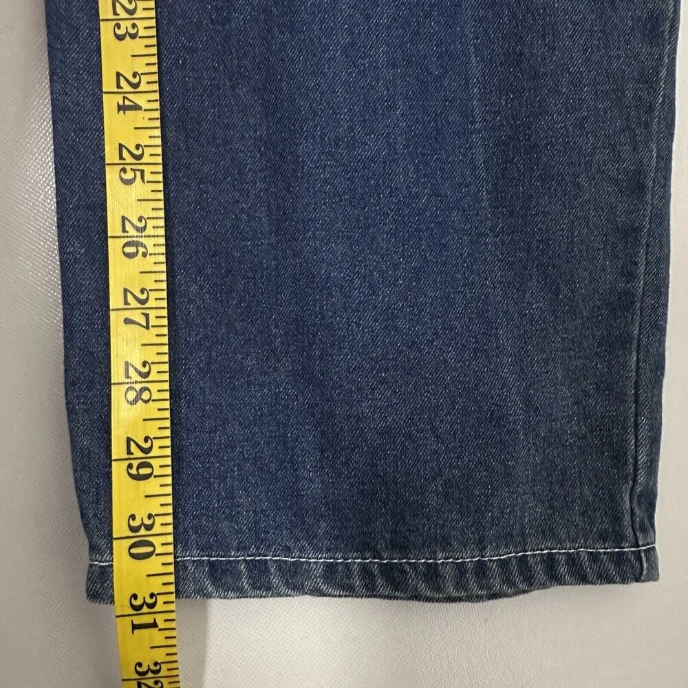 RSQ Jeans Womens 32 Dark Wash Carpenter Wide Leg Baggy Skater Grunge Hip Hop - Image 7