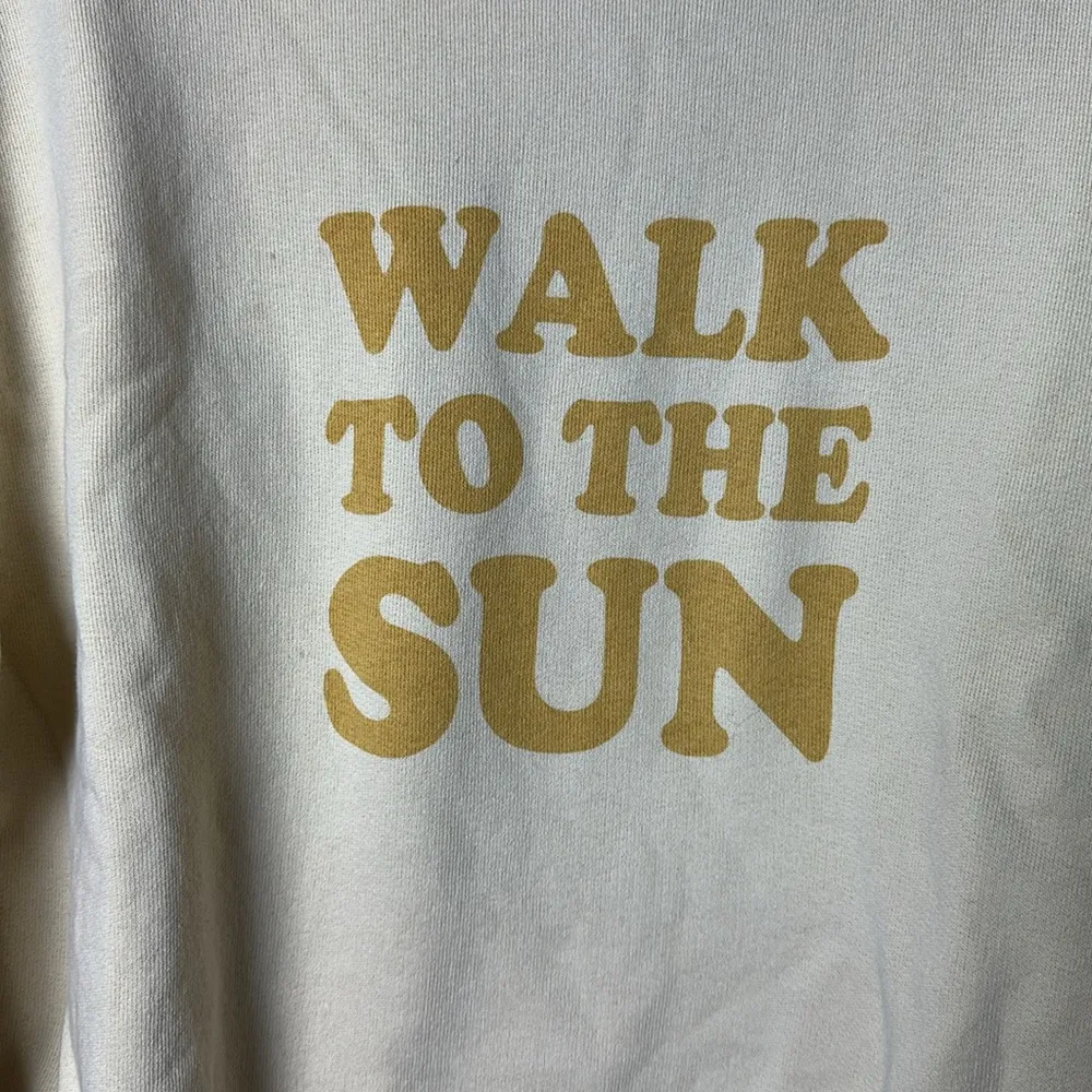 Sandro Cotton Sweatshirt with Lettering “Walk to the Sun” - Image 5