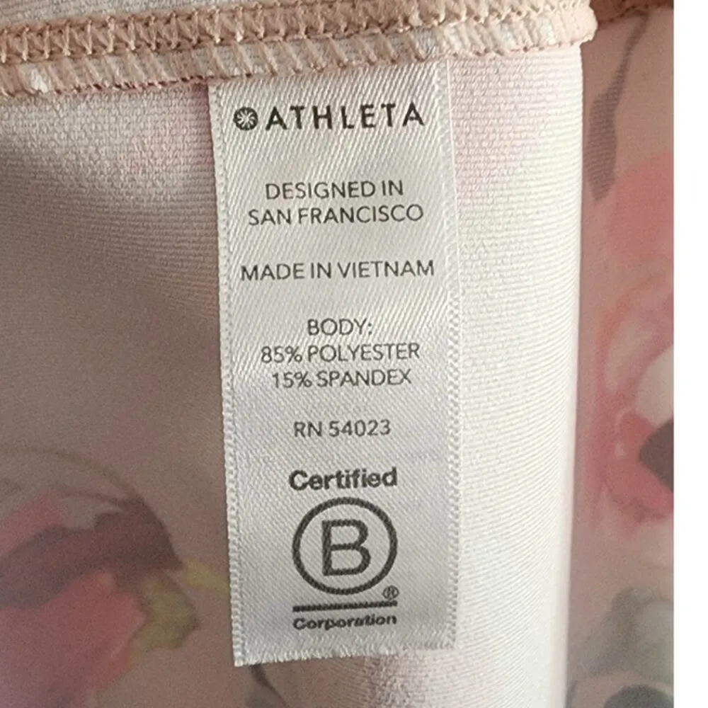 Athleta Shanti Floral Printed Tank Orchid Pink Medium NEW - Image 6