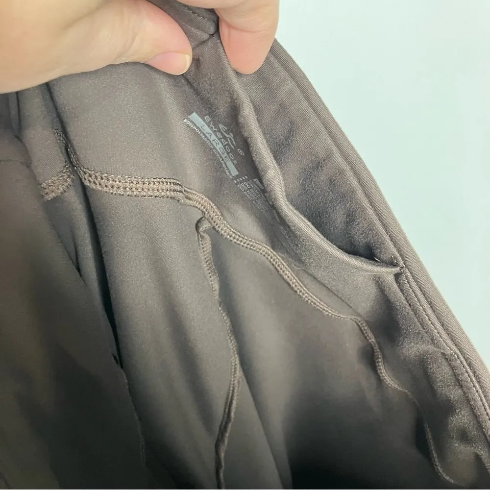 Ewedoos bootcut‎ yoga pants chocolate brown size large - Image 6