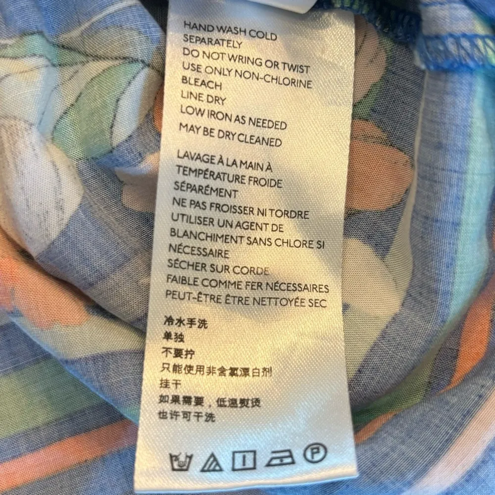 Anthropologie Maeve Elan Scarf Printed Blouse Size 4 - Image 6