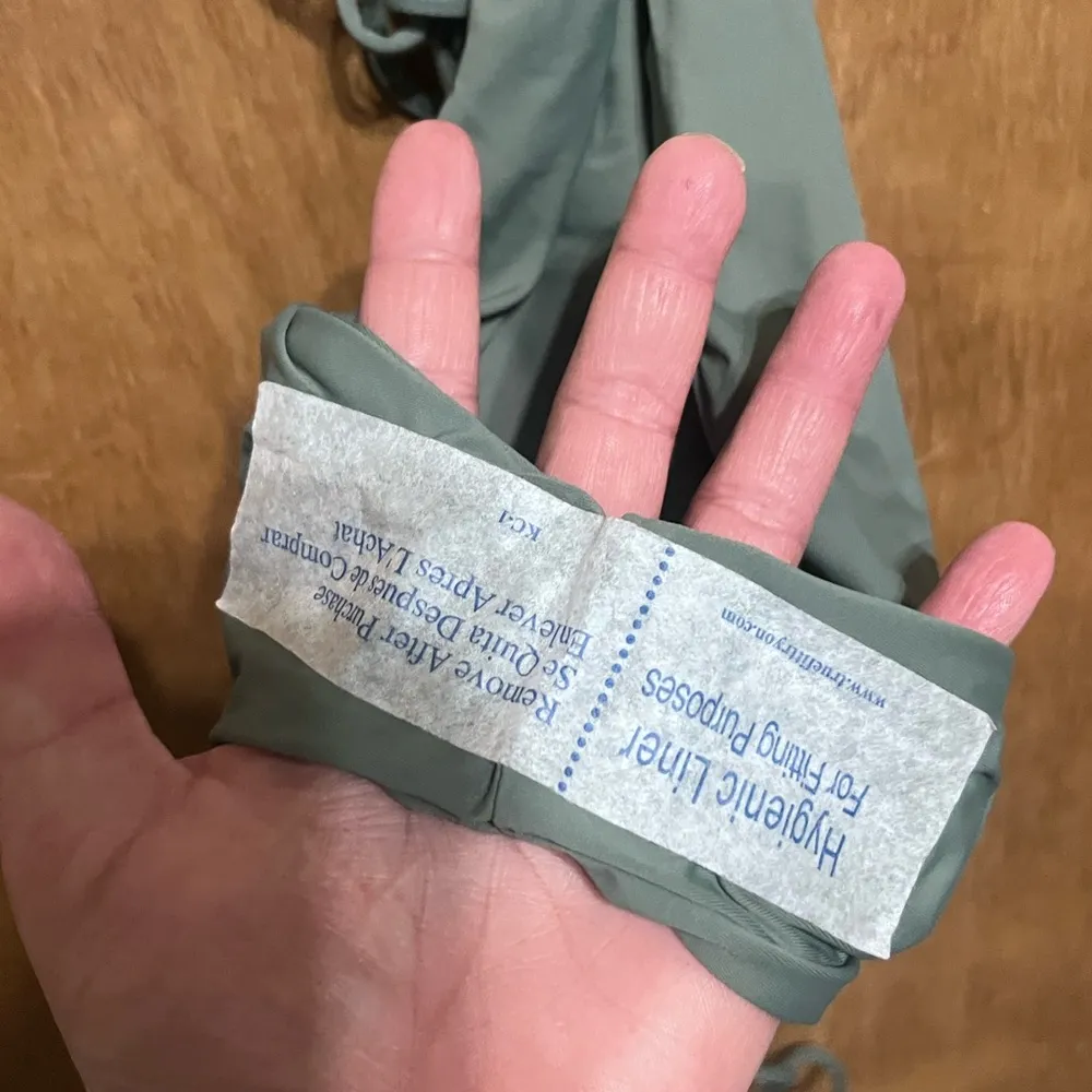 New! Plus Size Bikini Bottoms with Tie Sides Size 3XL Green - Image 5