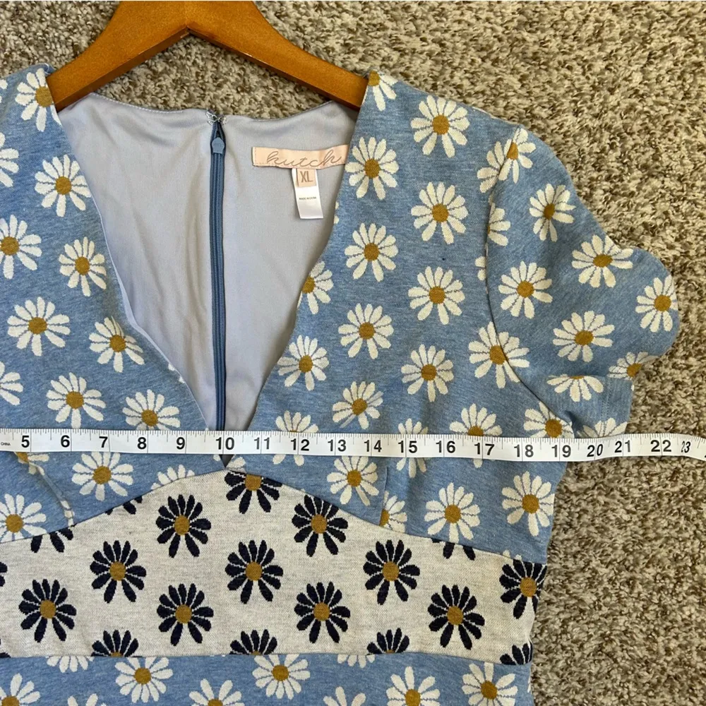 Hutch Daisy V-Neck Short Sleeve MIDI Dress Floral Casual XL - Image 7