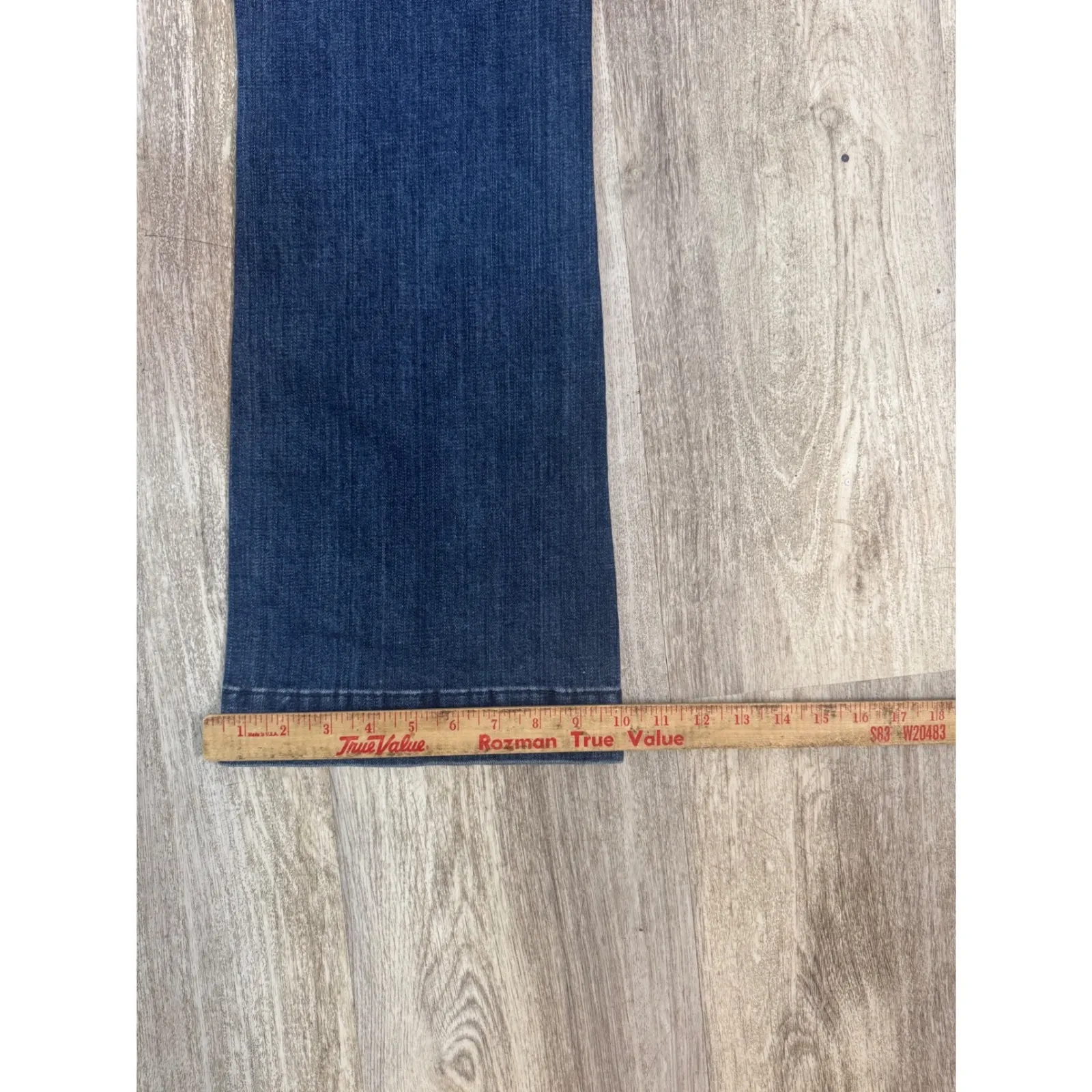 Talbots Flawless High Waist Flare Jeans Petite Size 12P Dark Wash Denim - Image 9