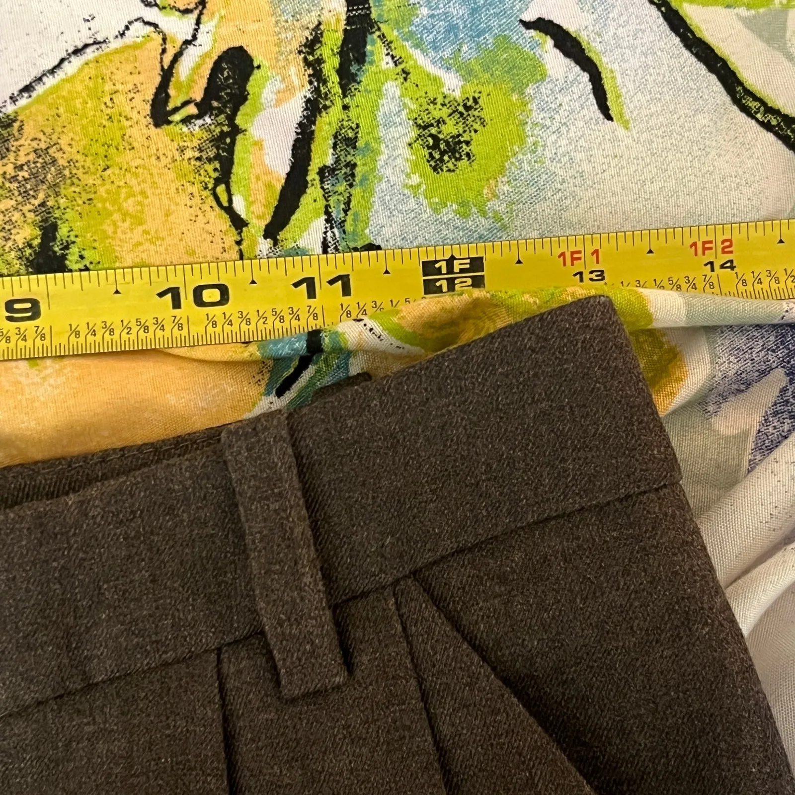 Mango Pleated Trouser Pants Women’s High Waist Slant Pocket Gray Size 4 - Image 5