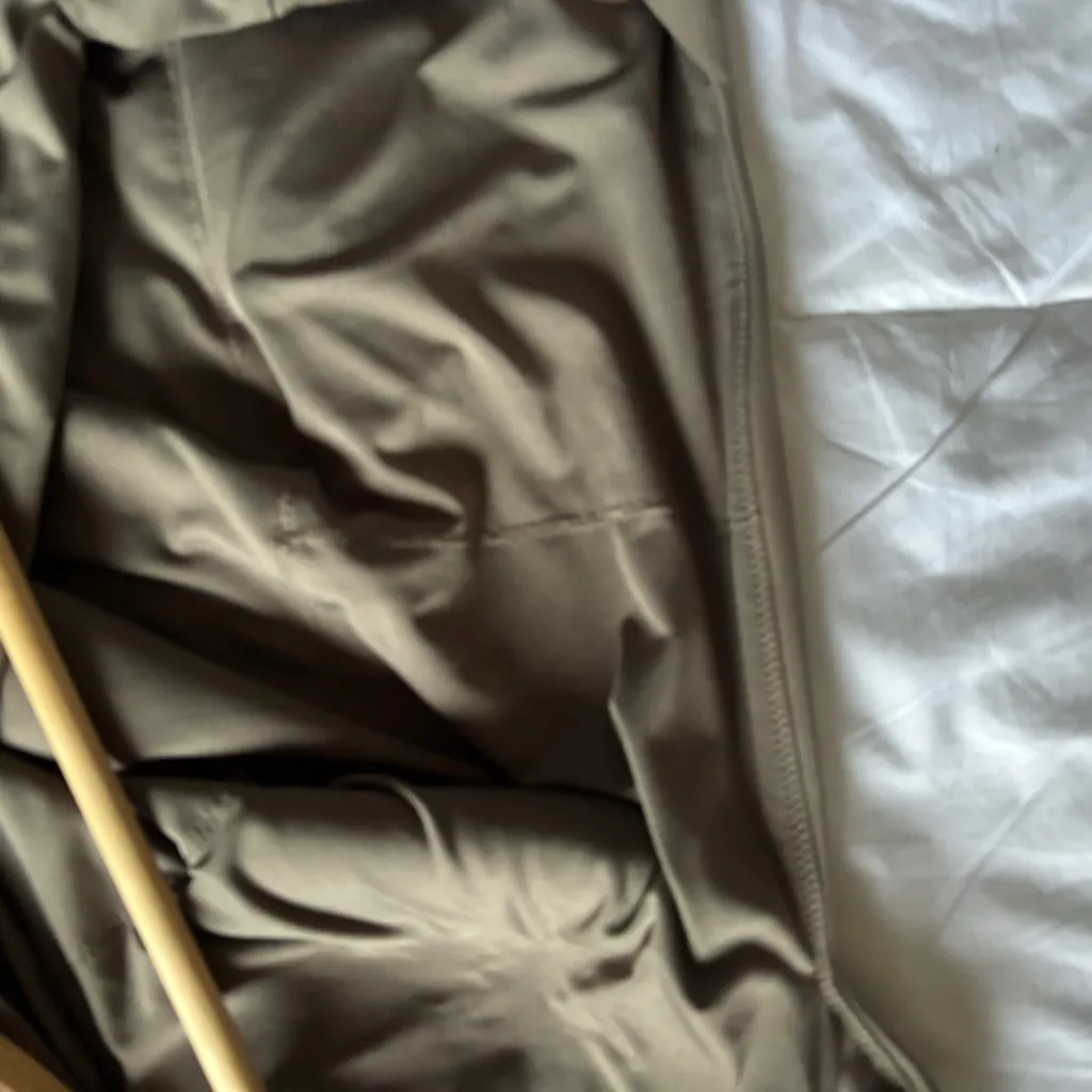 Abercrombie YPB Taupe SculptLUX square neck onesie biker short size XL Brown - Image 8