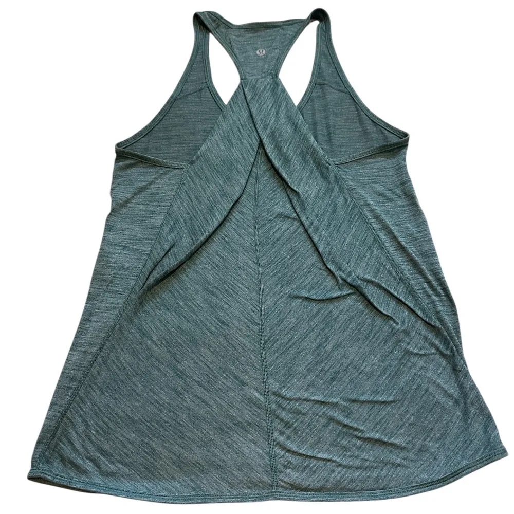 Lululemon Athletica Green Sleeveless Backless Tank‎ Top - Image 2