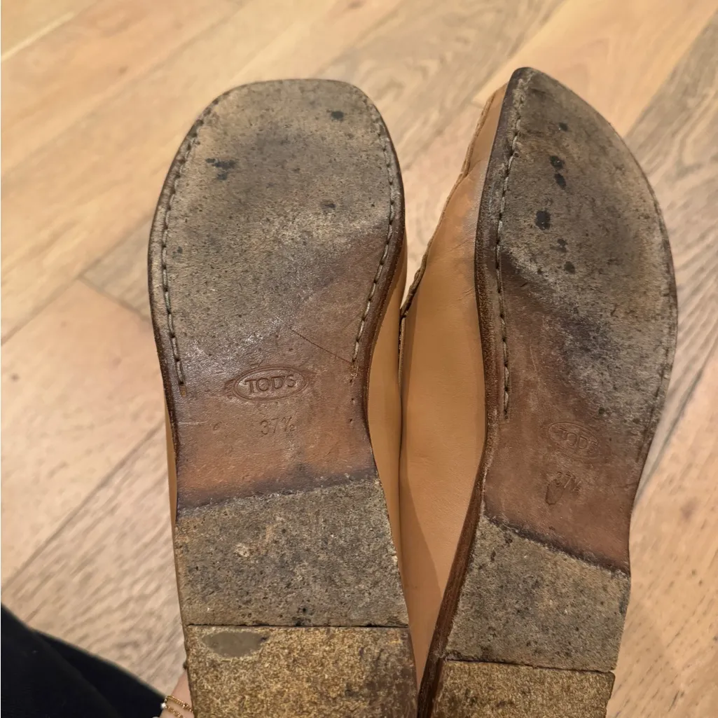 Tod’s Leather Driving Loafers Size 37.5 - Image 7