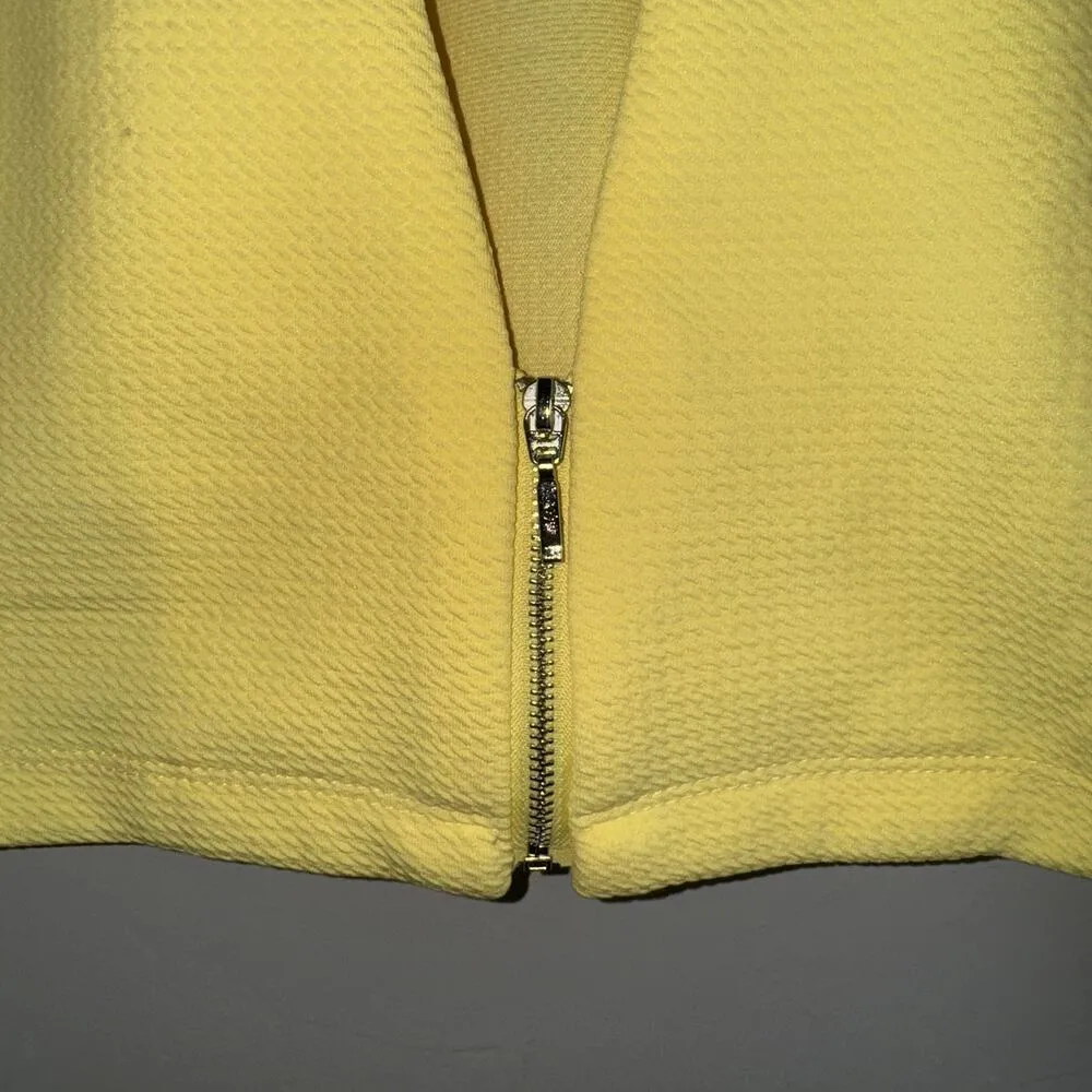NWT Perceptions Yellow Short Sleeve Bolero Blazer Jacket Woman’s Petite Large PL - Image 5