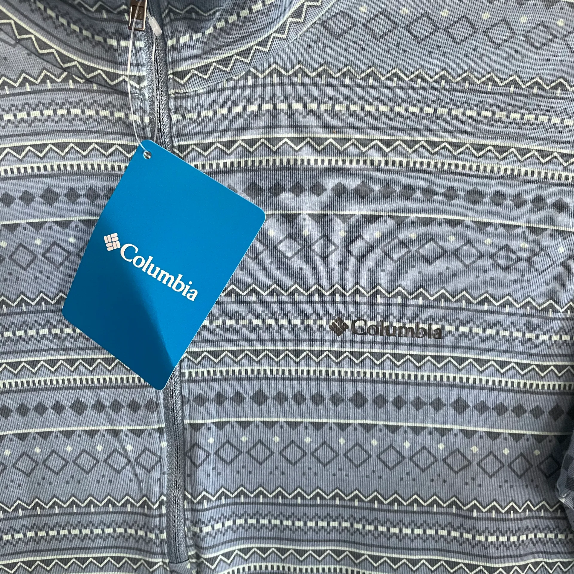 Columbia Quarter Zip-Up Printed Long Sleeve Top - Image 5