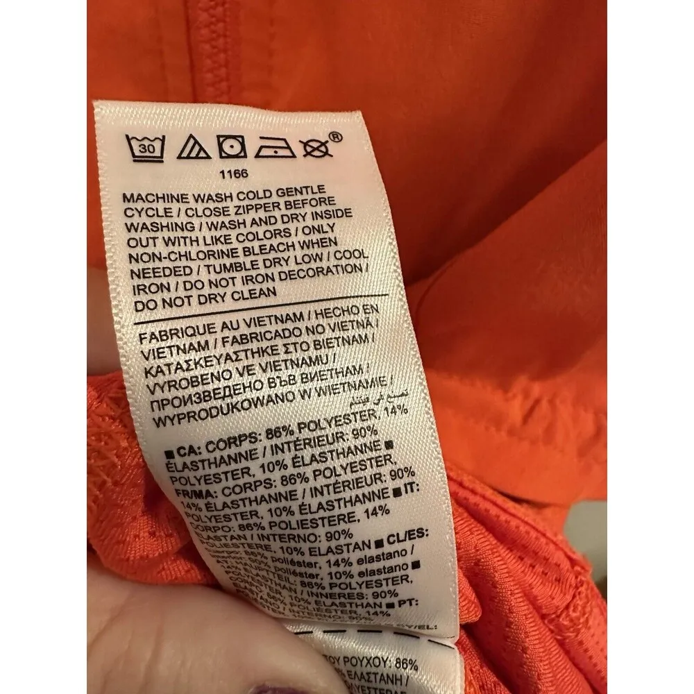 Athleta Venture Out Dress Orange Tennis Athletic Dress Workout Women’s Size 10 T - Image 4