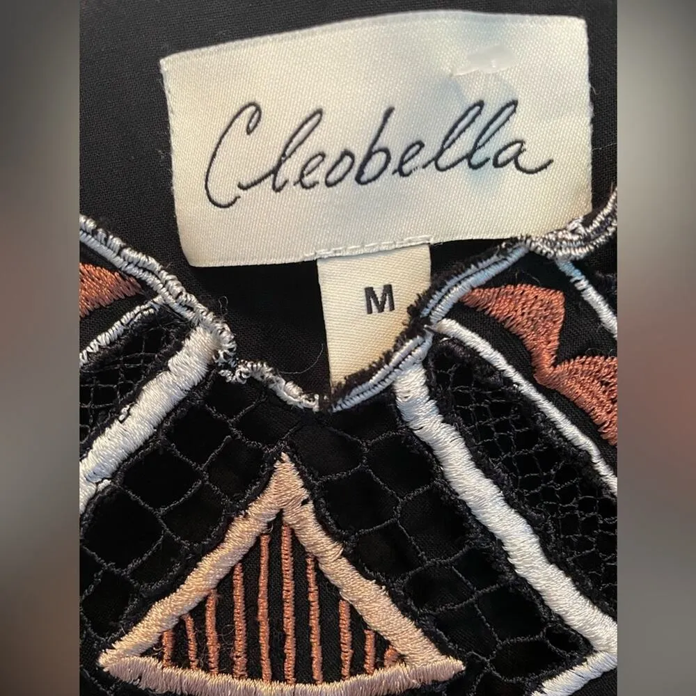 Revolve Cleobella Marina Black Mini Dress size Medium - Image 3