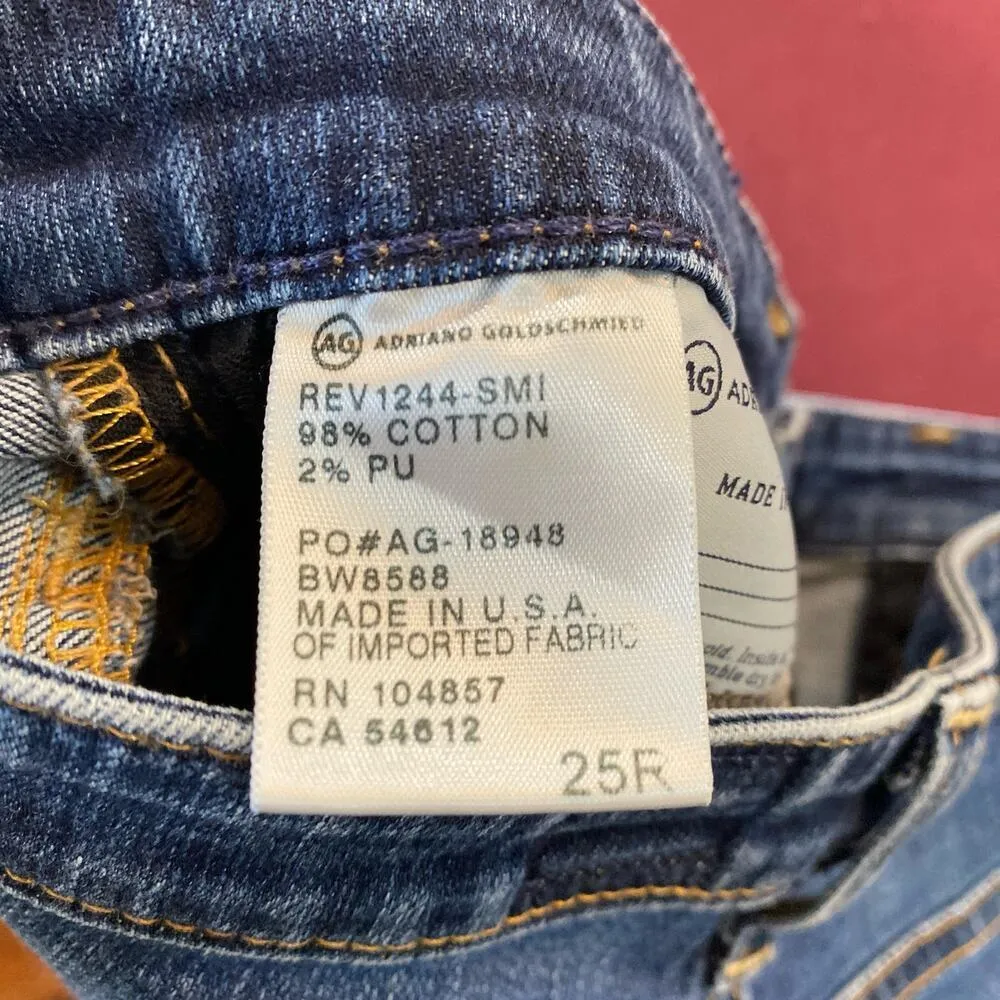 ADRIANO GOLDSCHMIED Skinny Legging Ankle Jeans Dark Wash Size 25 Stretch Denim - Image 5