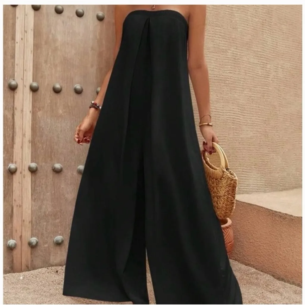 Zara | strapless voluminous wide leg jumpsuit - Image 2