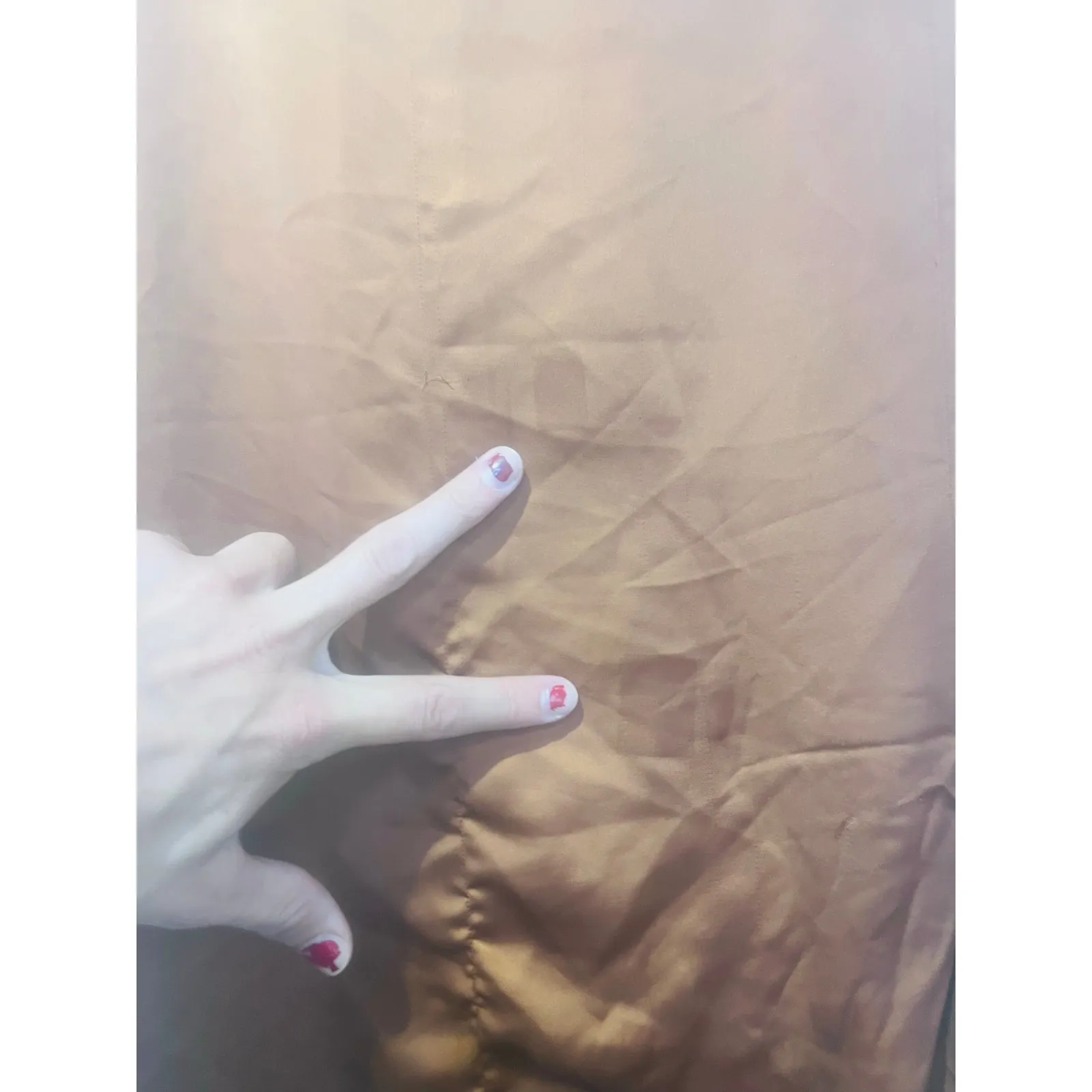 CLUB MONACO Women's Brown Satin Side Slit Trycia A-Line Maxi Skirt size 4 - Image 9