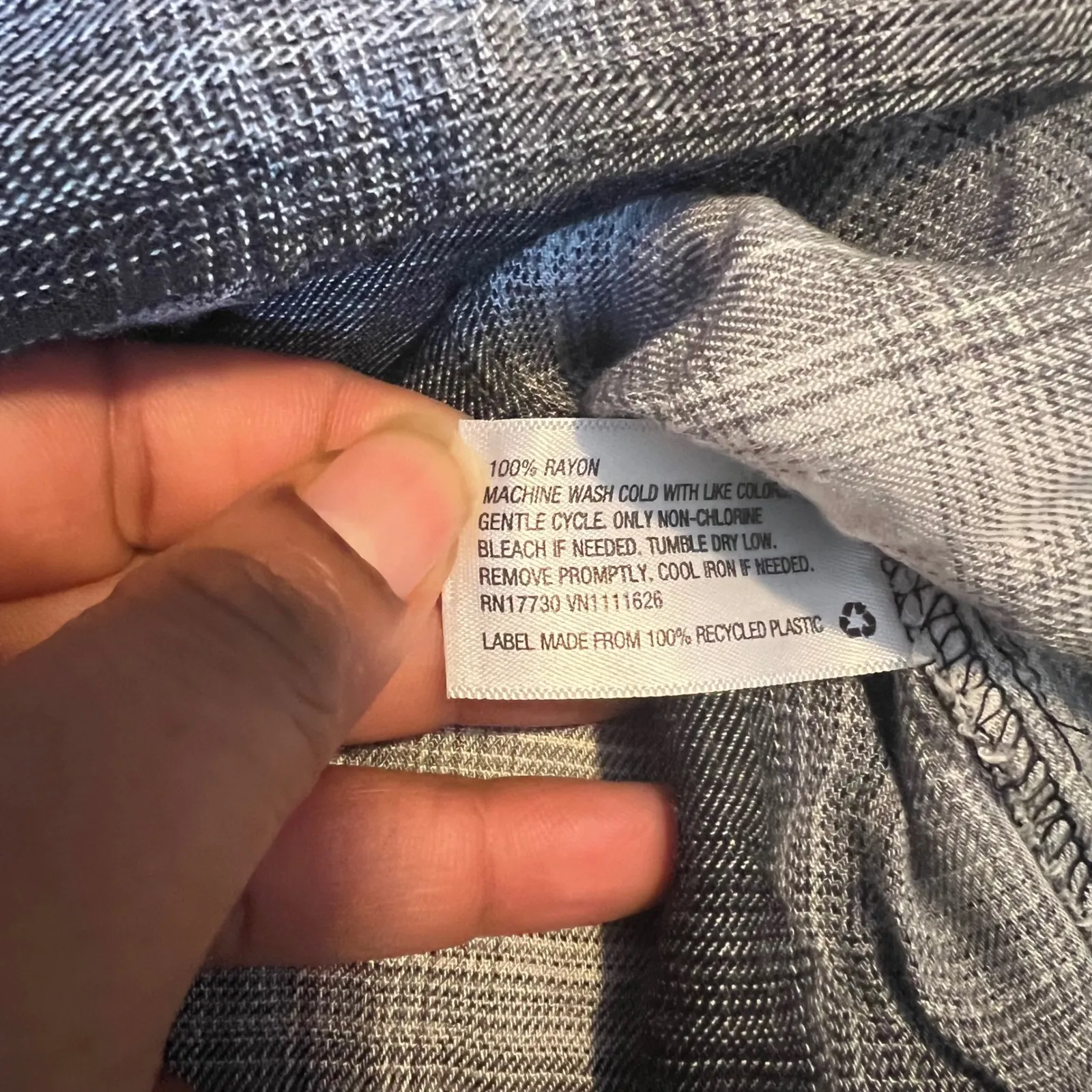 AVA & VIV Womens Plaid Button Down Shirt Tunic Top Black White Gray 4X - Image 4