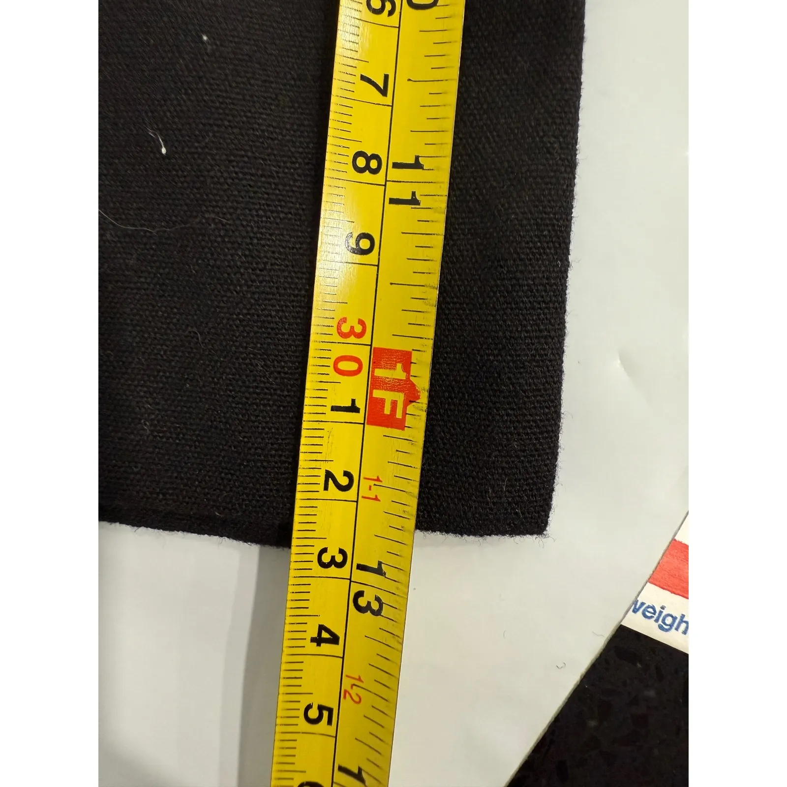 Reformation Black Canvas Tote Bag Reusable Shopping Bag Minimalist - Image 6