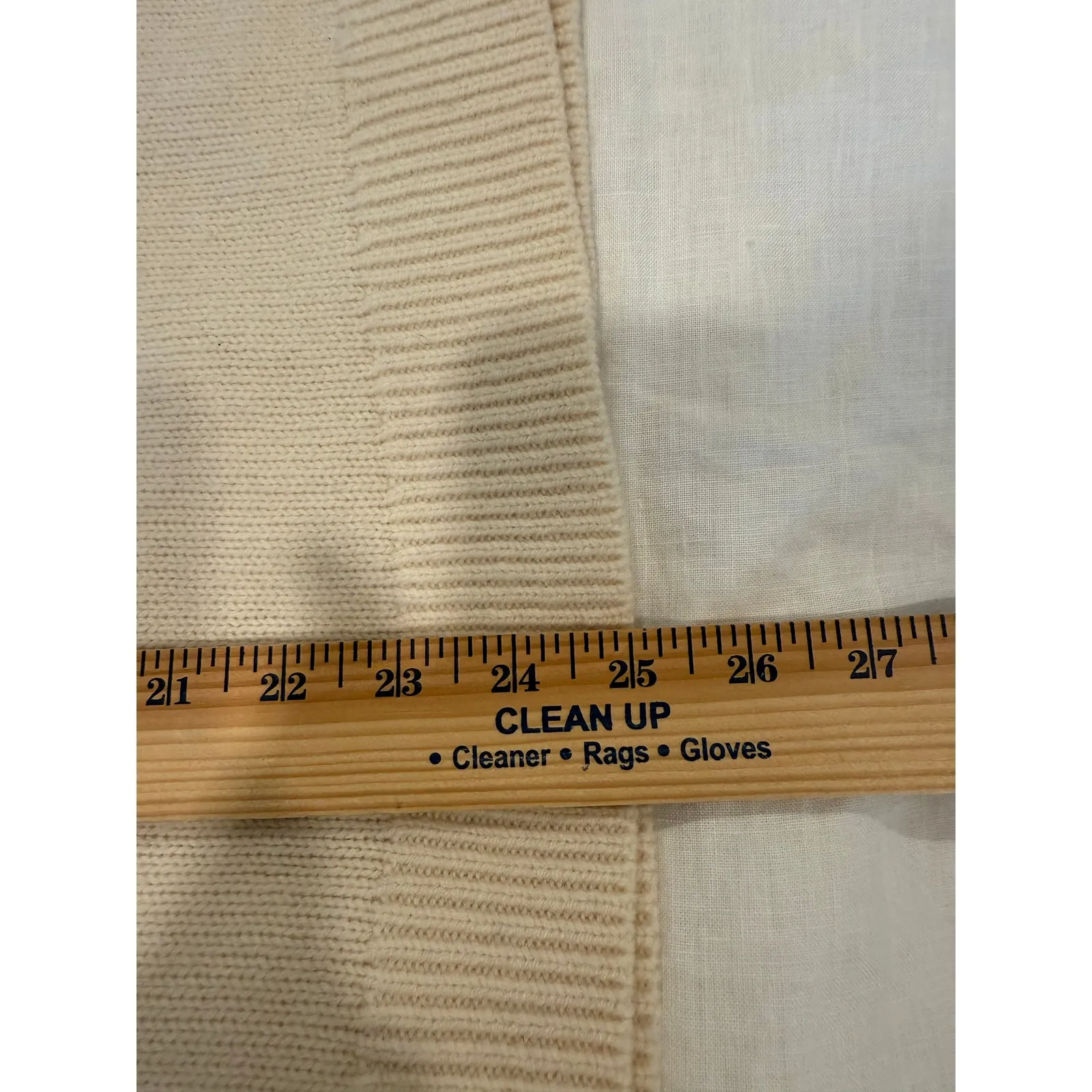 Vineyard Vines Long Sleeve Cable knit Merino Wool Pullover Sweater Cream Large - Image 6