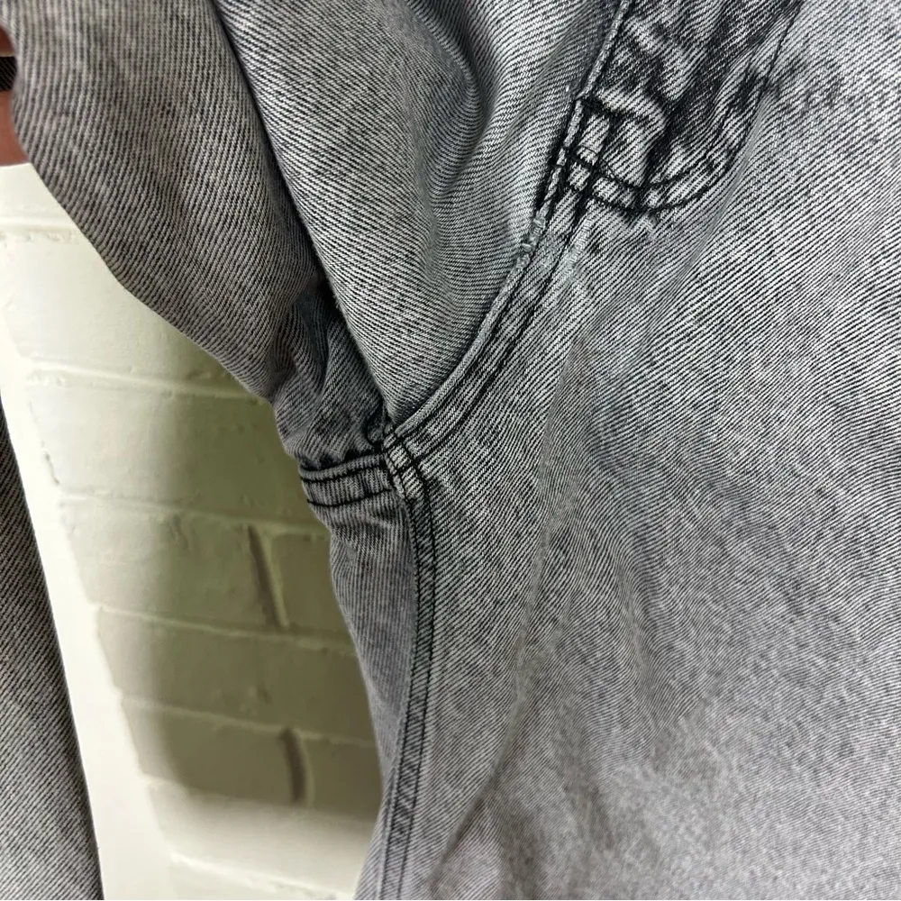 Empyre Grey Black Washed Denim Thrashed Distressed Skater Jeans Size 30 Gray - Image 9